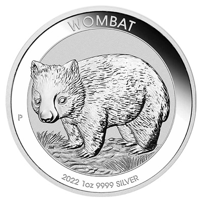 2022 1oz Silver Coin - Australia WOMBAT